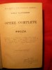 V. Alecsandri Opere Complete 1910 &amp; C. Negruzzi Proza 1905, Editie Minerva, Carti vechi