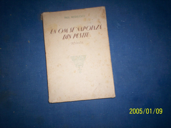 UN OM SE&#039;NAPOIAZA DIN PUSTIU PAUL NEGULESCU/1946