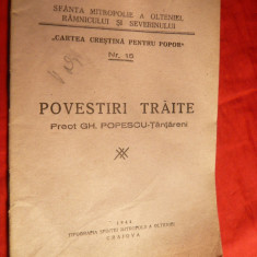 Preot Gh.Popescu-Tantareni - Povestiri traite - Ed. 1944