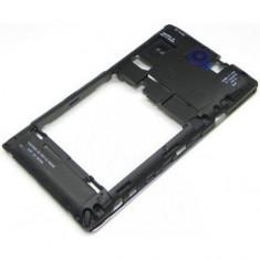 Carcasa mijloc Sony C1504, C1505 Xperia E, C1604 neagra - argintie - Produs Original Nou + Garantie - Bucuresti foto