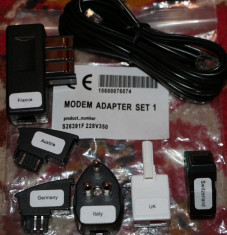 set adaptoare mufe telefon / modem (Europa) foto