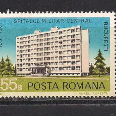 No(08)timbre-Romania 1981-L.P.1113-150 de ani de existenta a Spitalului Militar Central Bucuresti