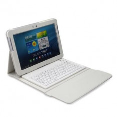 Husa cu tastatura Bluetooth Galaxy Tab2 10.1 P5100/P5110 Book Case Alba foto