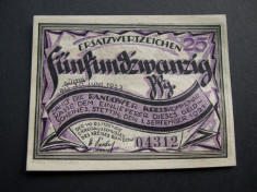 Notgeld 25 pfennig STETTIN 1921 septembrie 1 Germania UNC/aUNC 0431 foto