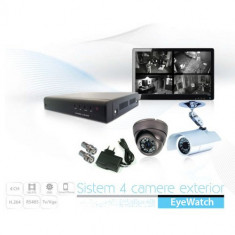 Sistem supraveghere 4 camere exterior foto