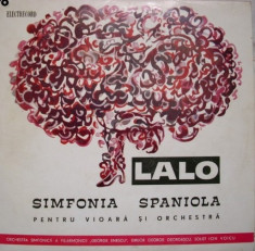 LALO-SIMFONIA SPANIOLA ptr. vioara si orchestra*VINIL foto