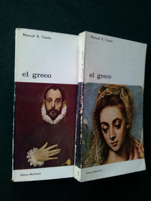 EL GRECO - MANUEL B. MONTE CASSIO Ed. Meridiane - 1985 ( vol. 1 si vol. 2) foto