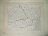 Harta Valahia, Moldova, Transilvania, Basarabia Tarile Romane Paris 1789