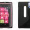 Husa Silicon Nokia 800 Lumia Negru (Fan Courier gratuit)