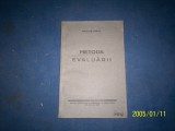 METODA EVALUARII NICOLAE PARVU/1942