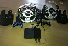 Play Station 2 modat+2 joystick-uri+2 volane+ 8 jocuri foto