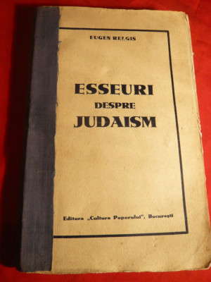 E.Relgis -Eseuri despre Judaism -Prima Ed.1936 autograf foto