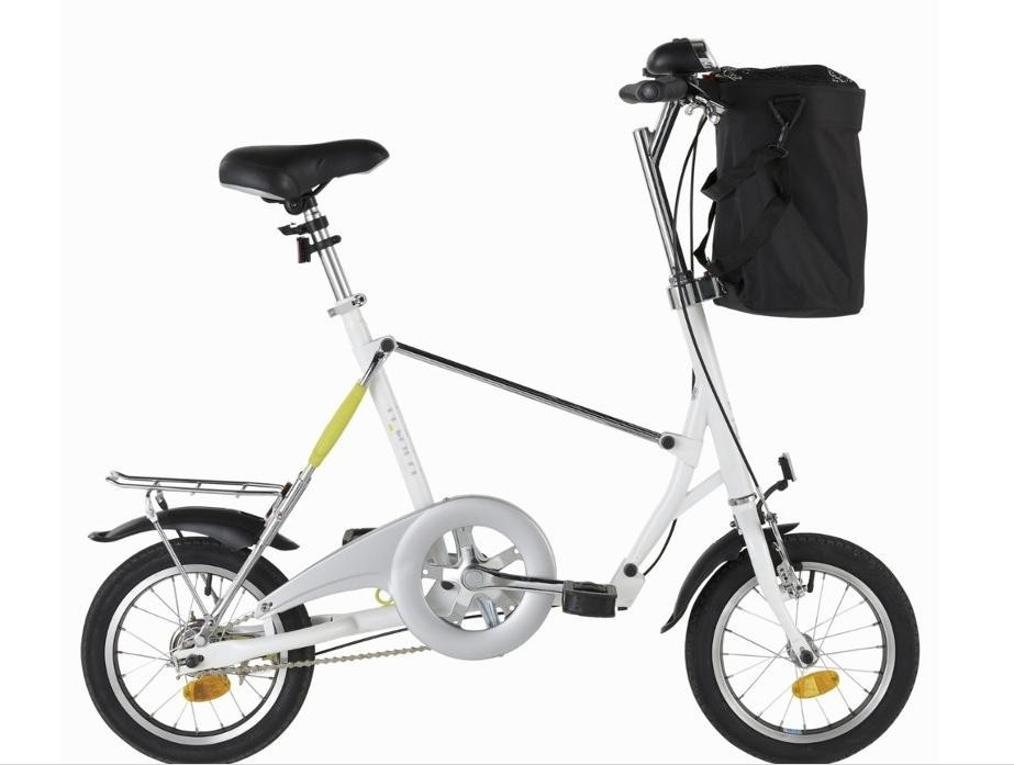 Bicicleta pliabila B'TWIN B' Fold 14; unisex, pentru adulti/copii (Decathlon),  inaltime utilizatori 1,40-1,90m, max. 100kg | arhiva Okazii.ro
