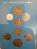 Slovacia-Set 6 monede necirculate (anul aproximativ2004),taxele postale gratuite, Europa
