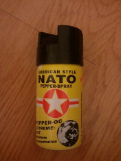Spray Impotriva Cainilor - &amp;quot;American Style NATO Pepper Spray&amp;quot; - Spray Autoaparare cu Concentratie Maxima foto