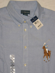 Camasa RALPH LAUREN, big pony, bleu, ORIGINALA! foto