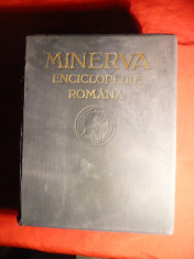 Minerva- Enciclopedia Romana 1930 -Ed.Minerva Cluj ,976pag. ,harti ,foto foto