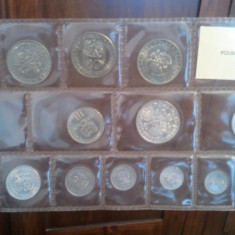 Polonia - Set 15 monede necirculate, Polish Coins, 200 roni, taxele postale gratuite, discutii pe forum