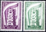 Belgia 1956 - Yv.no.994-5 neuzat,guma originala,perfecta stare europa cept