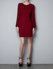 Rochie Zara, culoare burgundy, marimile XS, M, L foto