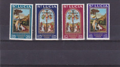 Arta ,pictura religioasa ,Paste 1968 ,St.Lucia. foto