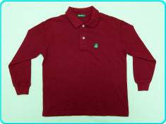 NOUA, DE FIRMA? Bluza tip polo, bumbac, BENETTON ? baieti | 5?6 ani | 110?116 cm foto