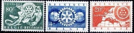 Belgia 1954 - Yv.no.952-4 neuzat,guma originala,perfecta stare