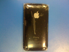 Carcasa capac spate baterie acumulator cu rama metalica Apple iPhone 3G 16GB Negru Black Noua Sigilata foto