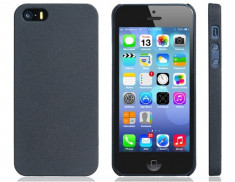 Husa Ultra Slim Cauciucata Mata Apple iPhone 5 5S Black foto