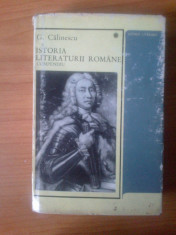 m4 ISTORIA LITERATURII ROMANE (compendiu ) - G. Calinescu foto