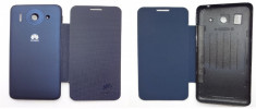 Husa Huawei Ascend G510 Flip Cover Albastra !!! Folie de protectie pentru display CADOU !!! foto