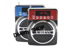 BOXA MP3 RADIO FM X-BASS KEMAI CARD MICRO SD , USB , ACUMULATOR SI AFISAJ foto