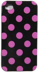 Husa Simple Purple Dots Pattern pentru Iphone 4/4S foto