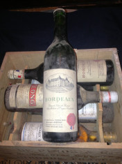 VIN VECHI FRANCEZ- Bordeaux Sup&amp;amp;eacute;rieur Rouge A.O.C 1967 foto