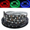 NOU! Banda neagra LED multicolora RGB LED-uri SMD 5050 60 LED/m 300 led / 5 metri non waterproof fara izolatie la apa