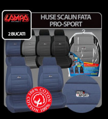 Huse scaun fata bumbac Pro-Sport 2buc - TuningAccesorii foto