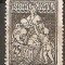 TIMBRE 101c, ROMANIA, 1921, ASISTENTA SOCIALA, 25 BANI, CURIOZITATE, LINIE DE CULOARE SUB TALPA COPILULUI, ECV, RARITATE, RARITATI, EROARE, ERORI