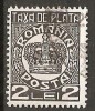 TIMBRE 101e, ROMANIA, 1932/8, TAXA DE PLATA COROANA, 2 LEI, EROARE, TAXA, X LINIE LA BAZA LUI X, ERORI, ECV, Altele