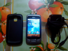 Telefon Mobil Smartphone LG Optimus One P500, impecabil, codat vodafone, husa, card 2 gb, incarcator foto