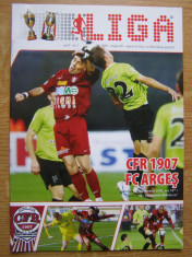 Program fotbal CFR Cluj-Napoca - FC Arges (2008) foto