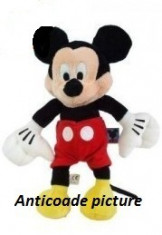 MICKEY MOUSE DE PLUS MUZICALI .MELODIA ORIGINALA DISNEY LAND .MARIME 30 CM.Cel mai mic pret din Romania foto