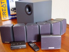 Sistem audio boxe 7.1 Creative Gigaworks S750, 700W RMS, Perfect functionale, absolut toate accesoriile + cabluri foto