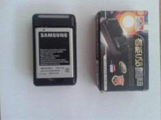 Incarcator Samsung Galaxy Ace S5830/Ace Plus GT-S7500+2x acumulatori foto