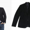 H&amp;amp;M Espana, Sacou barbati GEN PALTON, 2/3 NASTURI NEGRU, SLIM FIT, Tweed jacket. CASUAL. Marime 52(L/XL), OUTLET. Produse NOI originale.