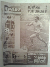 REVISTA &amp;#039;&amp;#039;SPORT&amp;#039;&amp;#039; 1965 (ROMANIA-PORTUGALIA 2-0) foto