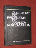 CULEGERE DE PROBLEME DE ANALIZA MATEMATICA - M. ROSCULET, S.A., Alta editura