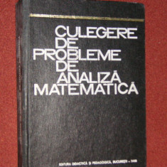 CULEGERE DE PROBLEME DE ANALIZA MATEMATICA - M. ROSCULET, S.A.