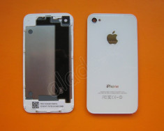 Capac carcasa spate sticla Iphone 4 4G, ALB, Original, NOU, foto