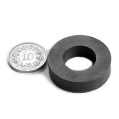 Magnet ferita inel 30(16)/8 mm Forta 1,6Kg generatoare experimente foto