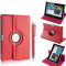 Husa rotativa ptr.Samsung Galaxy Tab 2 10.1&quot; P5100/P5110/P5113 (RED) + Folie protectie ecran + Touch pen GRATIS